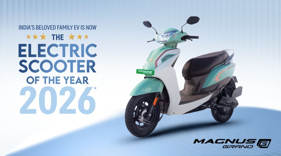 Ampere Magnus Grand by Greaves Electric Mobility Wins Bike India Electric Scooter of the Year 2026
